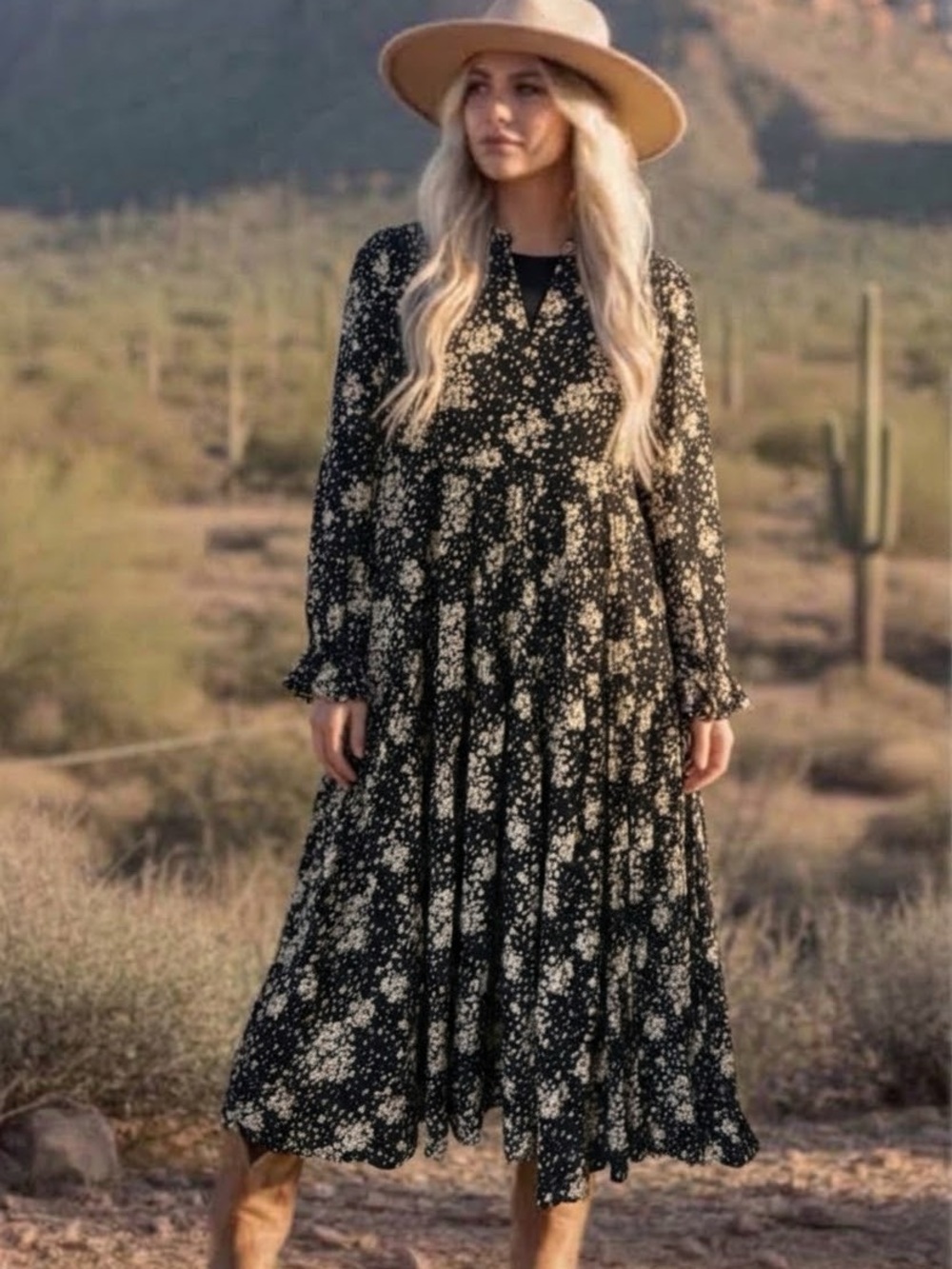 New fits Small/XSmall its label Small Brass & Roe Western Boho Dress Midi